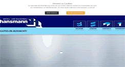 Desktop Screenshot of metallbau-hansmann.de